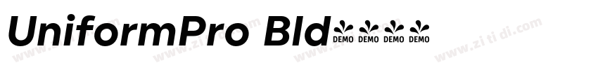 UniformPro Bld字体转换